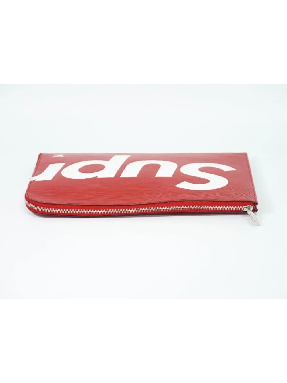 Louis Vuitton LV Supreme Pochette Jour GM Epi Leather Clutch Red White